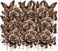 Leopard Print Butterfly Rose Garden