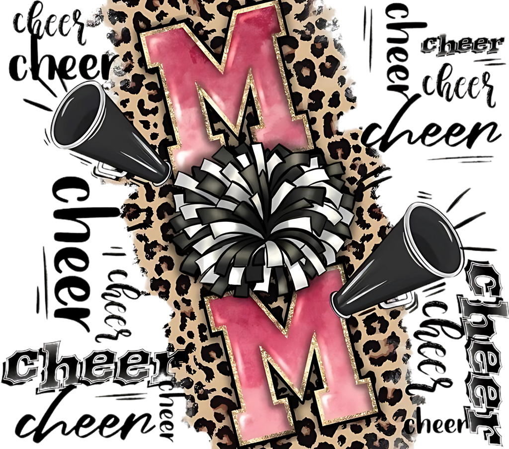 Mom Life Tumbler - Leopard Print Messy Bun Design