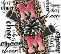 Mom Life Tumbler - Leopard Print Messy Bun Design
