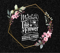 A Mother Is Like a Flower Tumbler - Gold Frame Floral