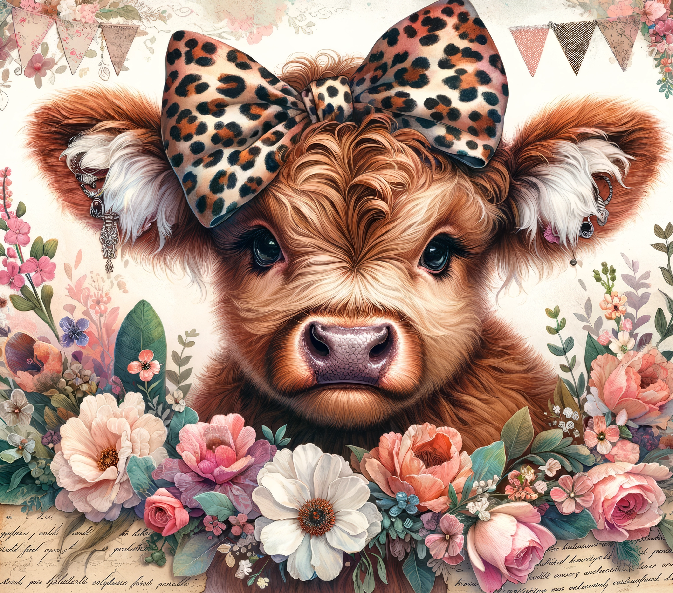 Highland Cow - Boho Chic