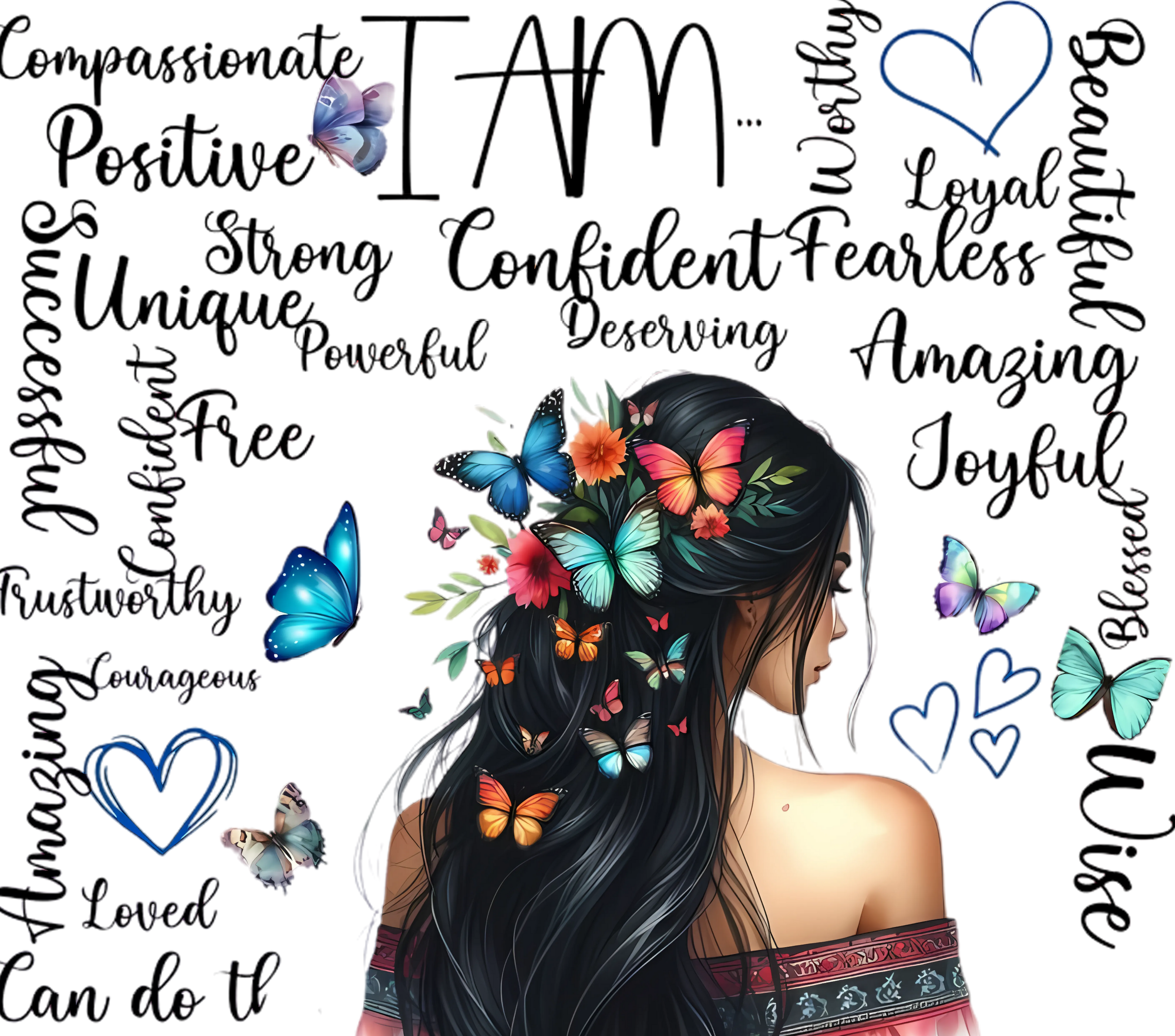 I AM Inspirational Tumbler