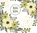 Mama Yellow Floral Tumbler - Soft Watercolor Garden Design