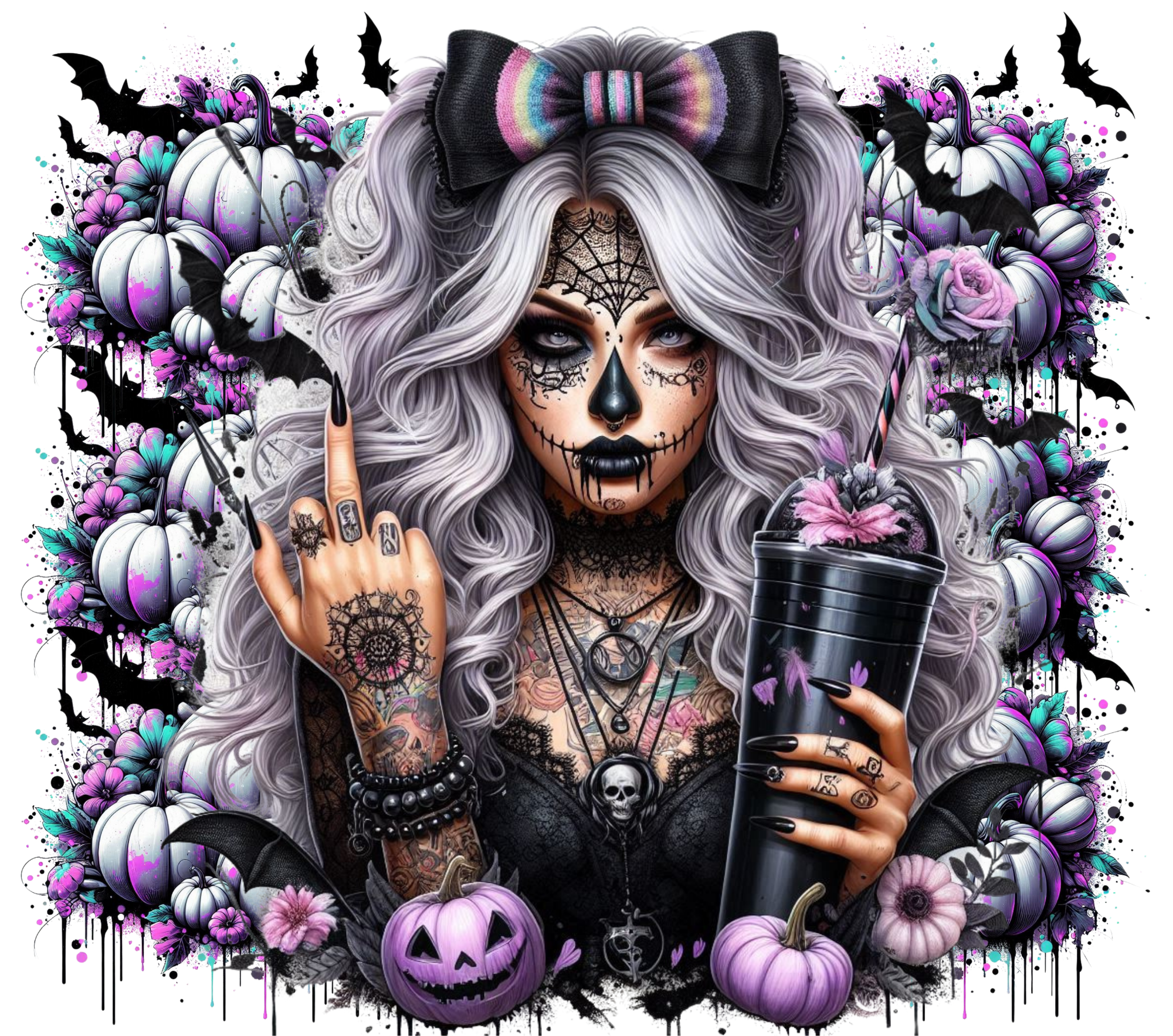 Gothic Sugar Skull Halloween