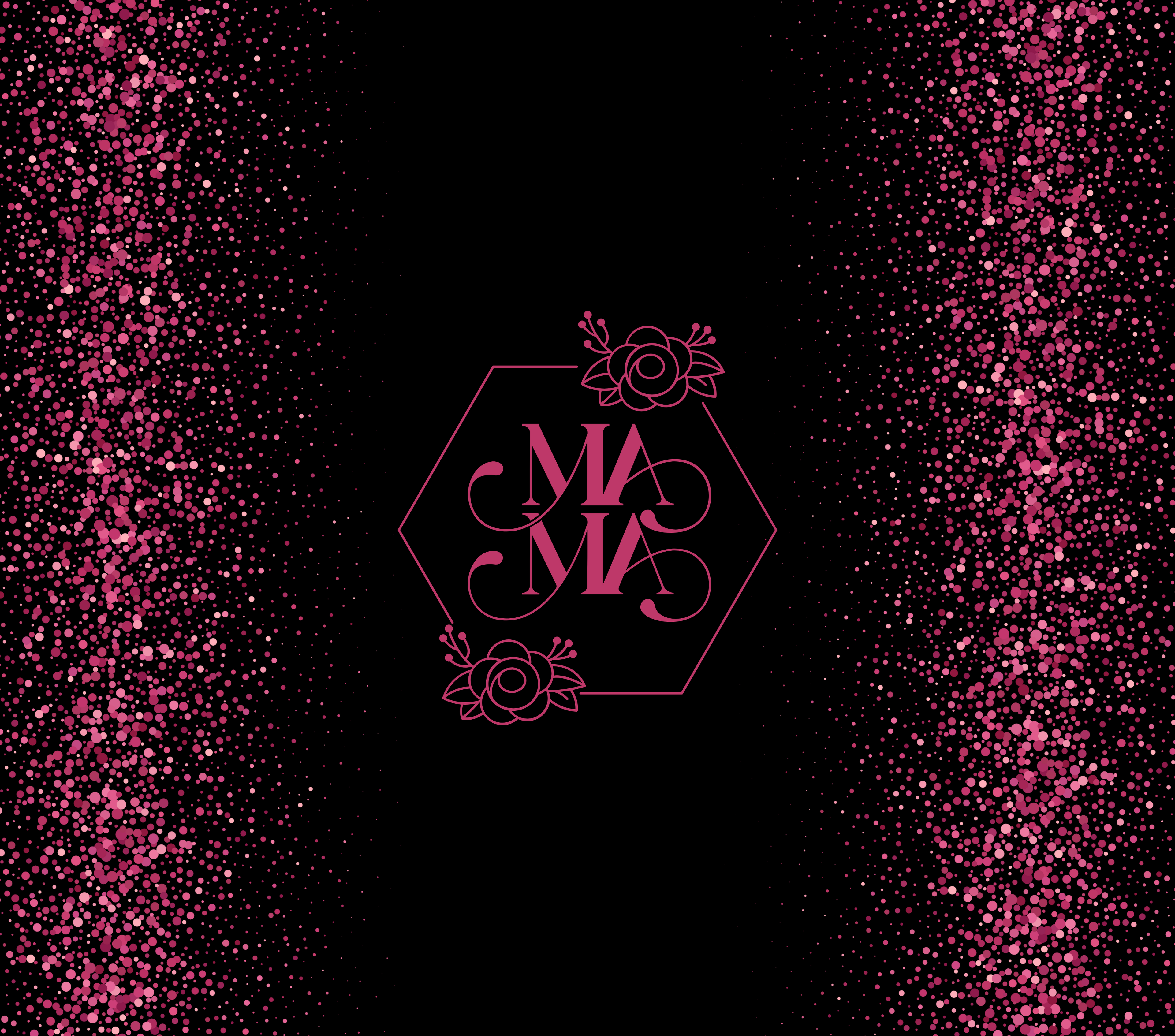 Mama Elegant Glitter Monogram Tumbler - Luxe Mother's Gift
