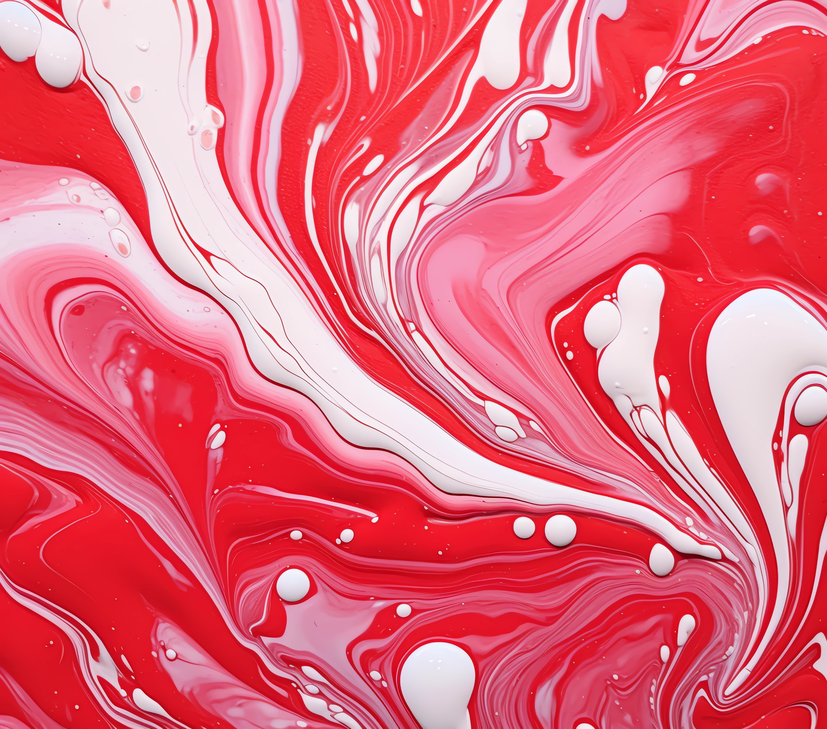 Red Marble Swirl