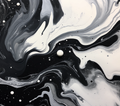 Monochrome Swirl Marble