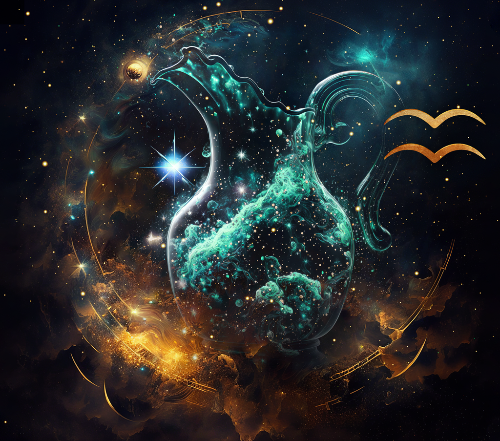 Aquarius Cosmic Water Bearer Tumbler