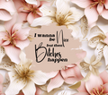Bitches Happen Blush Floral Tumbler