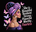 She is Fearless Butterfly Queen Tumbler