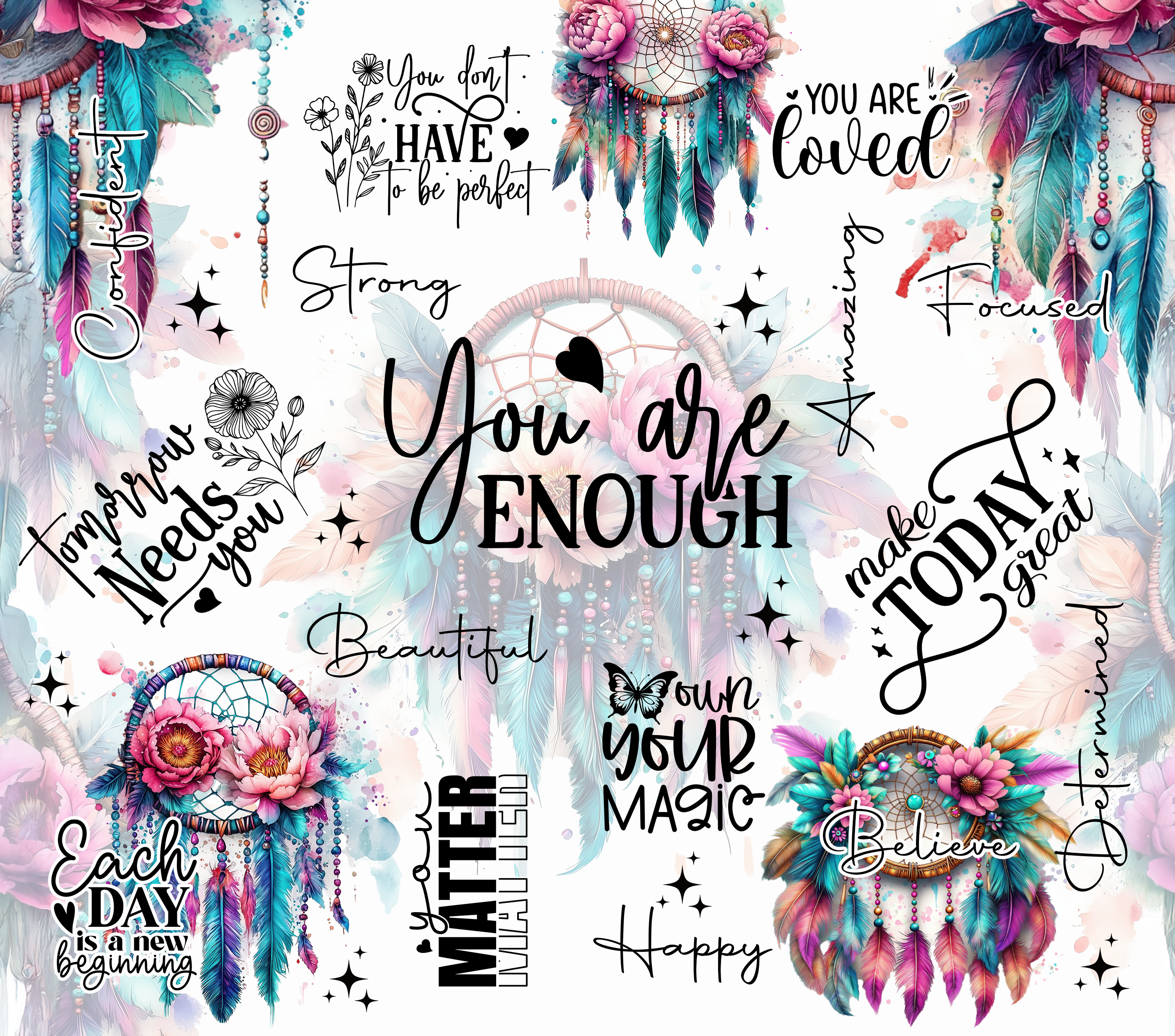 You Are Enough Dreamcatcher Tumbler