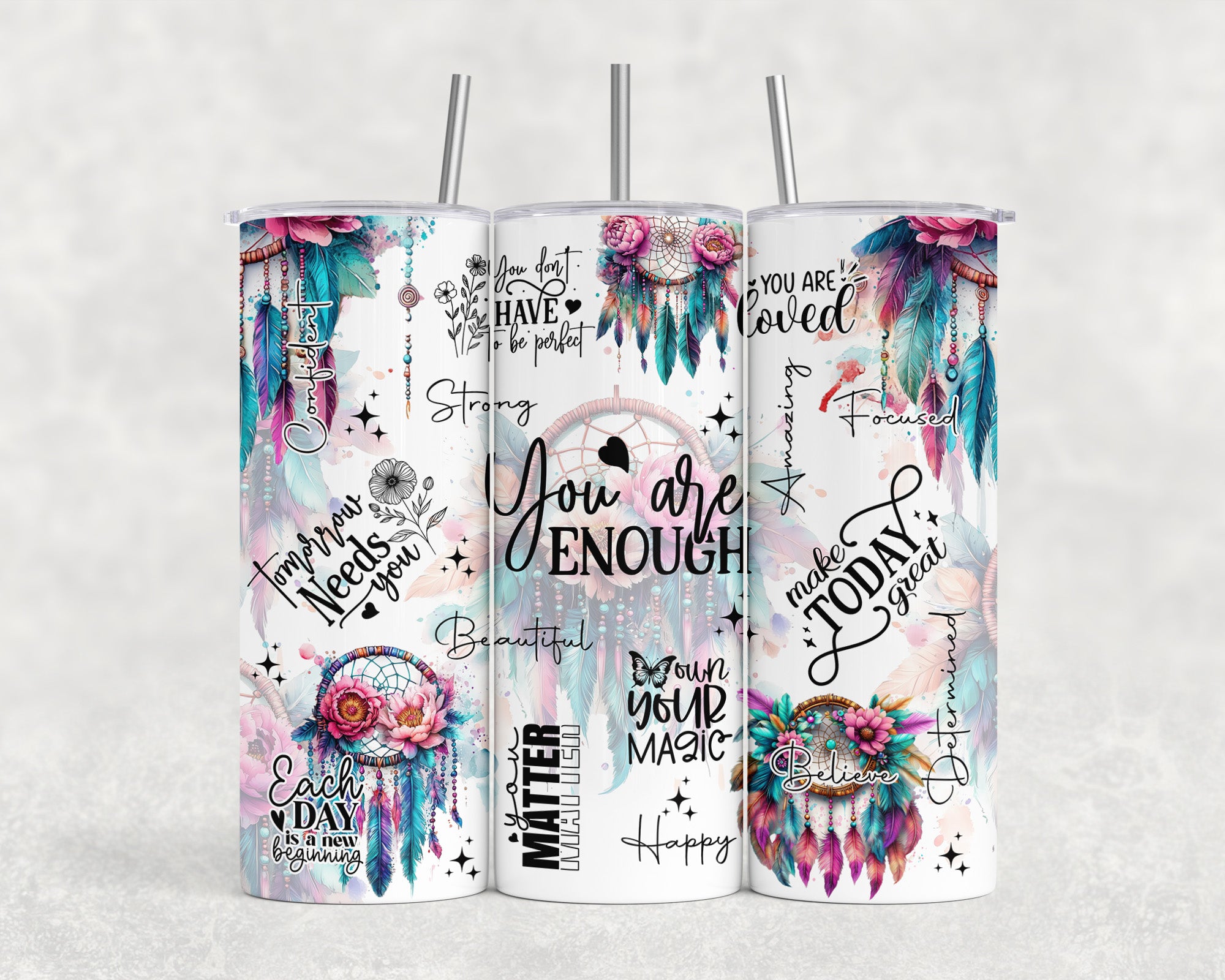 You Are Enough Dreamcatcher Tumbler
