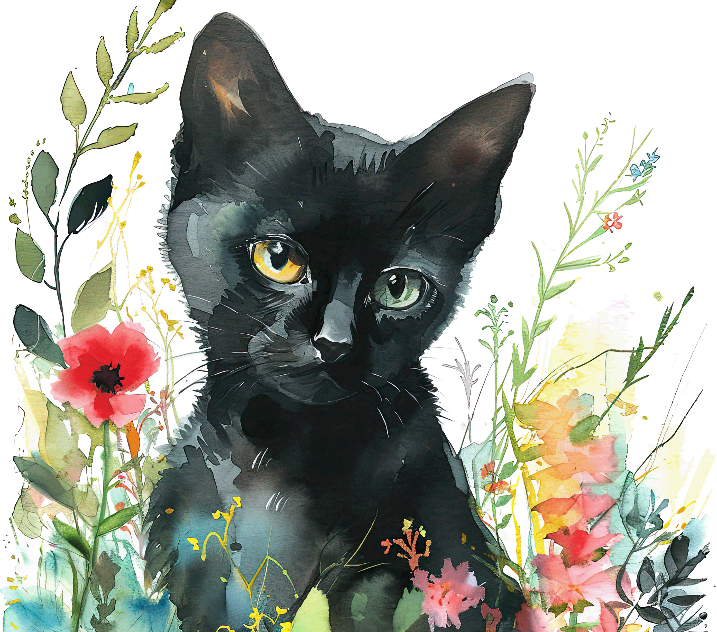 Black Cat 2 Garden 20oz Tumbler