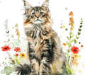 Maine Coon Cat 3 Meadow 20oz Tumbler