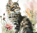 Fluffy Maine Coon Kitten Tumbler 5
