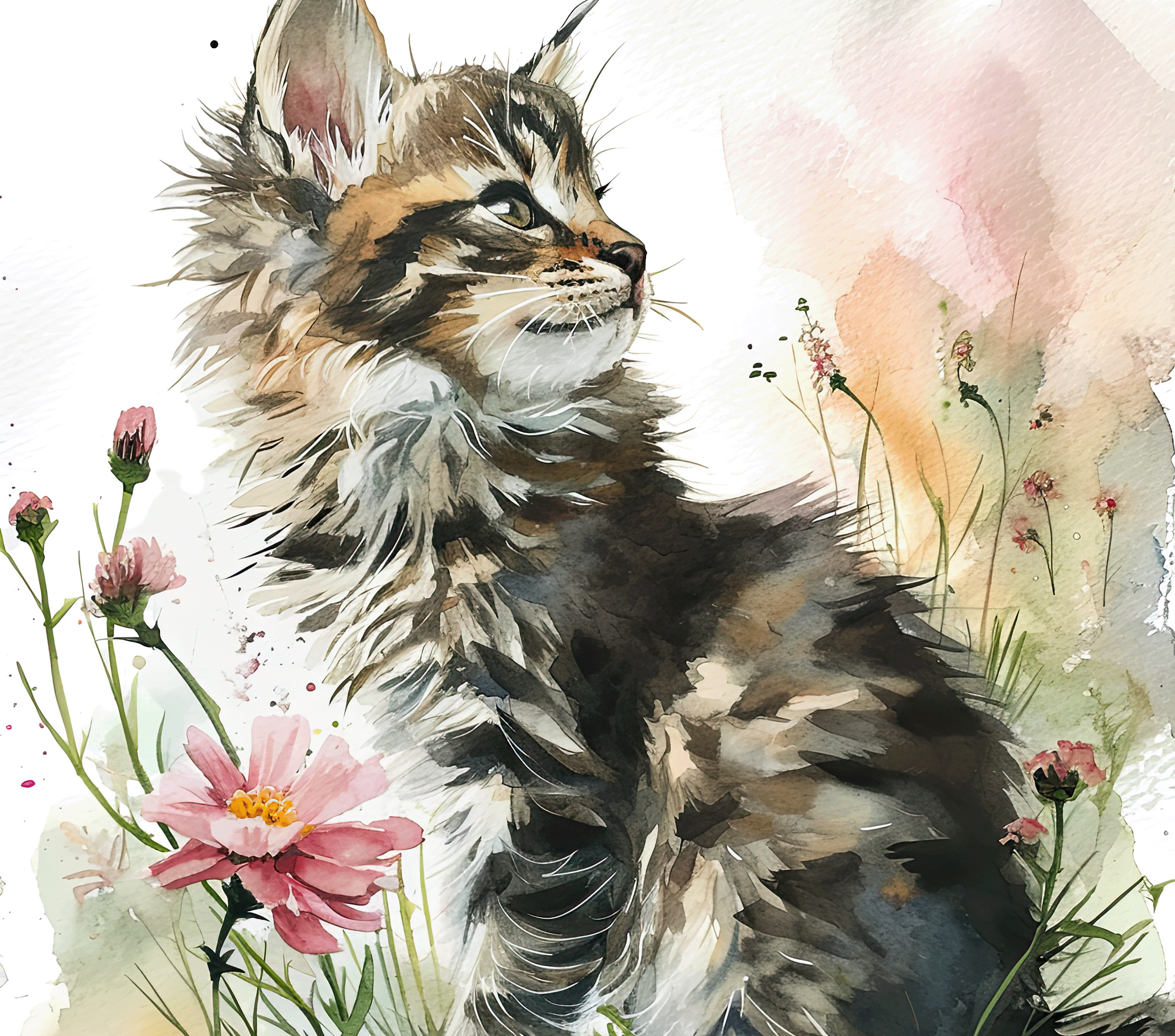 Fluffy Maine Coon Kitten Tumbler 5