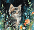 Starlit Garden Norwegian Kitten Tumbler 2