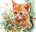 Orange Kitten Garden Tumbler 2