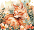 Dreamy Orange Cat Tumbler 6