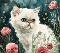 White Persian Kitten Poppy Tumbler 2