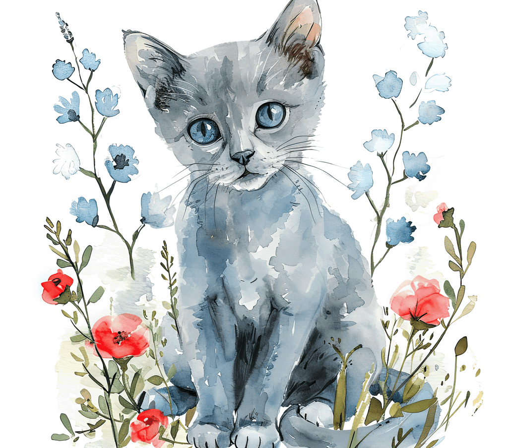Russian Blue Cat 6 20oz Tumbler