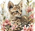 Savannah Kitten Lily Garden Tumbler 4