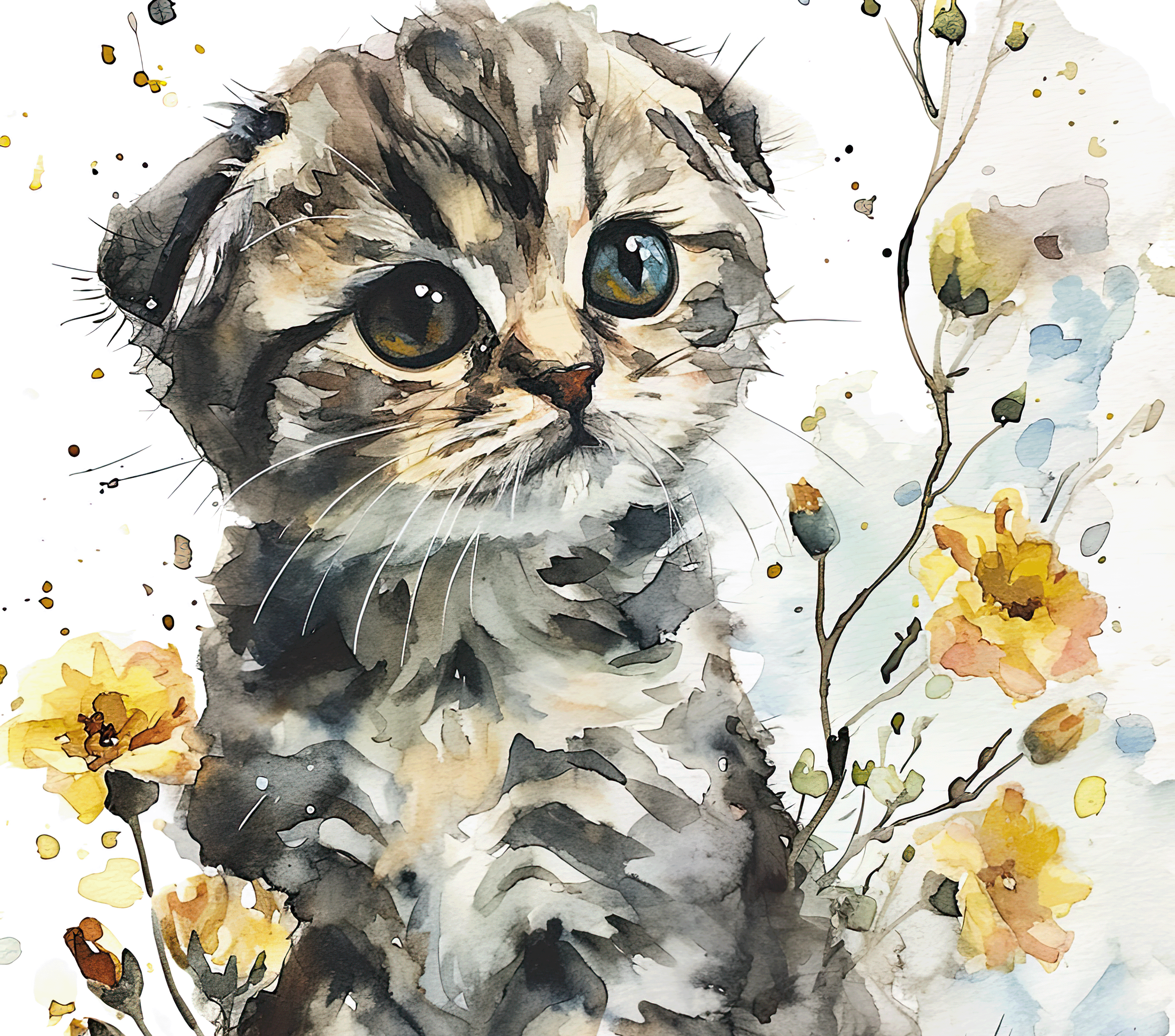 Scottish Fold Wildflower Tumbler 4