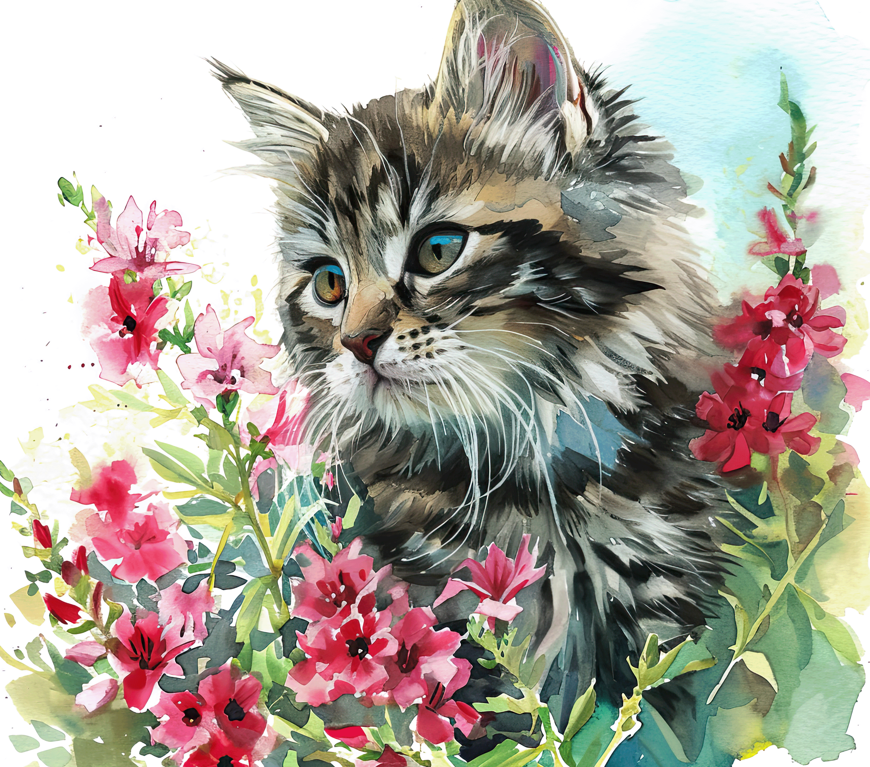 Fluffy Siberian Cat Tumbler 1