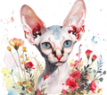 Sphynx Cat 2 Floral 20oz Tumbler