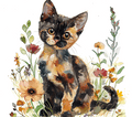Tortoiseshell Cat3 Garden 20oz Tumbler