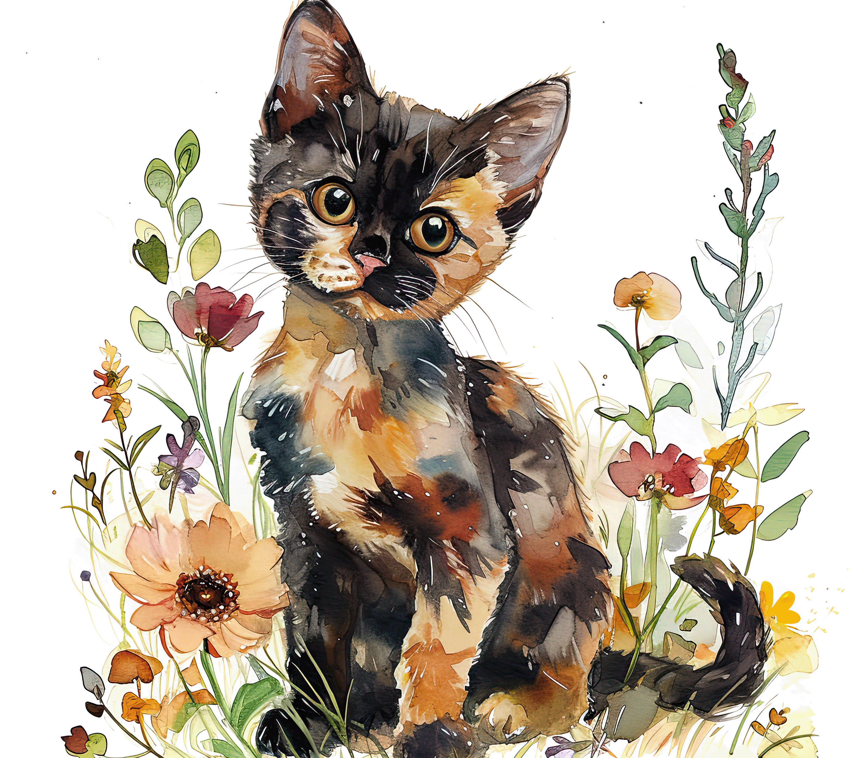 Tortoiseshell Cat3 Garden 20oz Tumbler