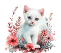 White Kitten Coral Blossom Tumbler 6