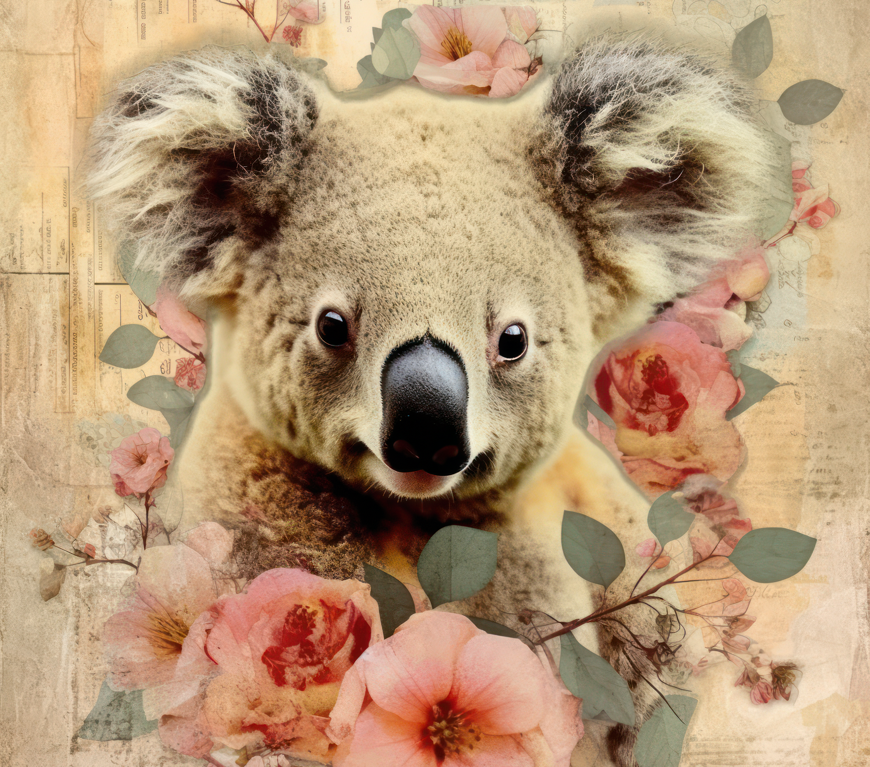 Vintage Koala Garden Tumbler