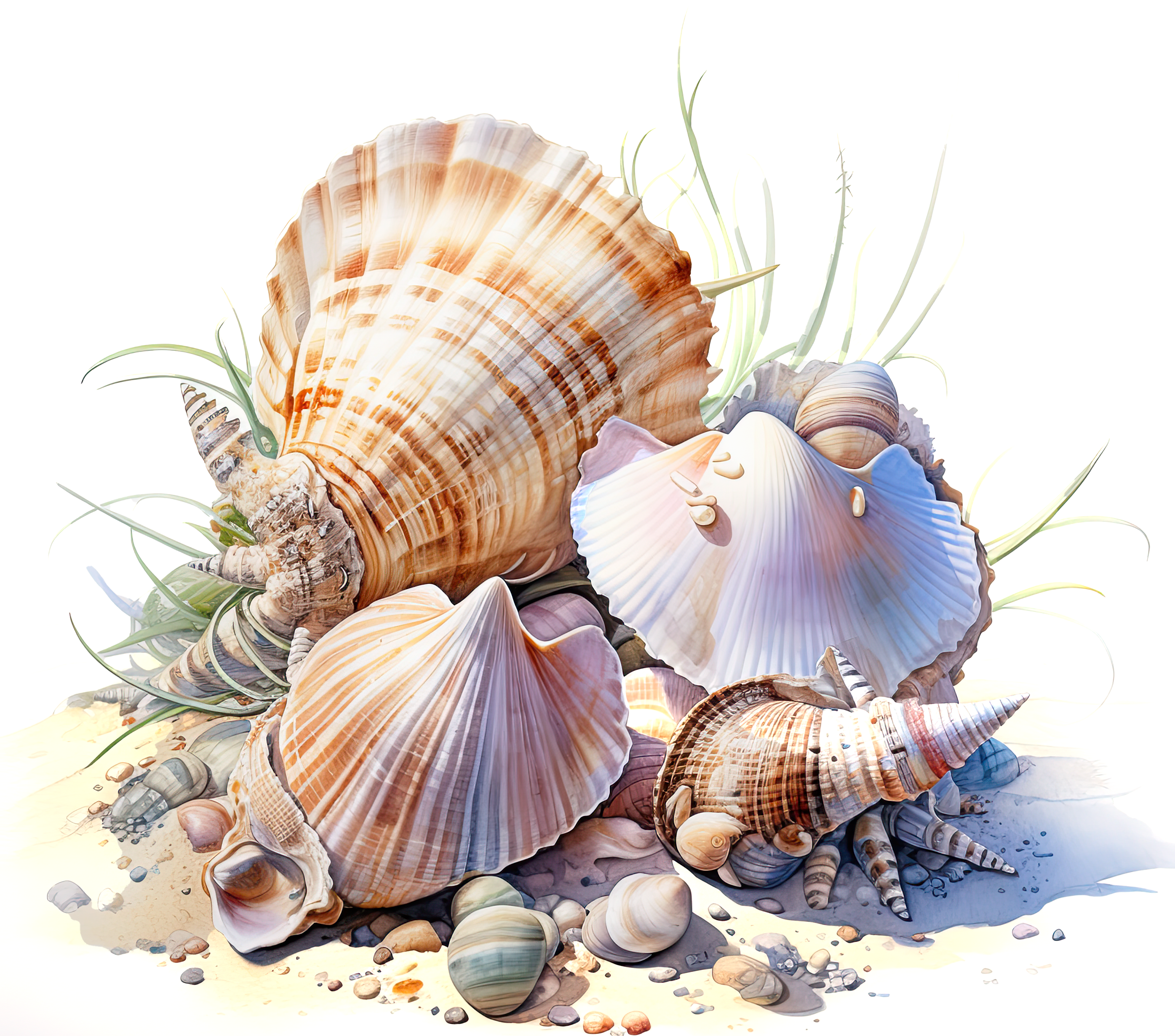 Coastal Seashell Collection Tumbler