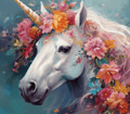 Floral Unicorn Tumbler