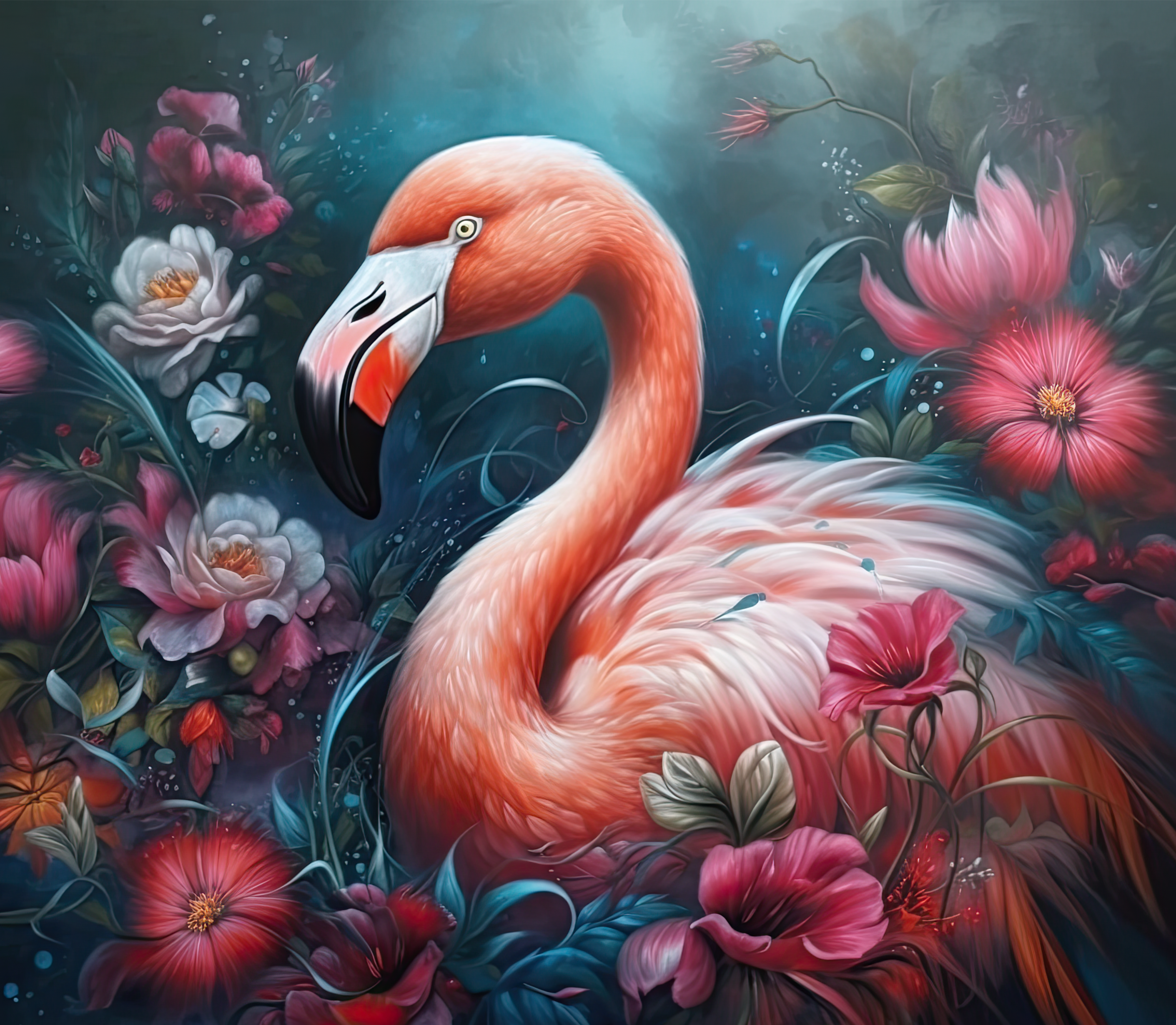Flamingo Garden Tumbler