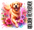 Golden Retriever Tumbler - Vibrant