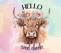 Hello Sweet Cheeks Highland Cow