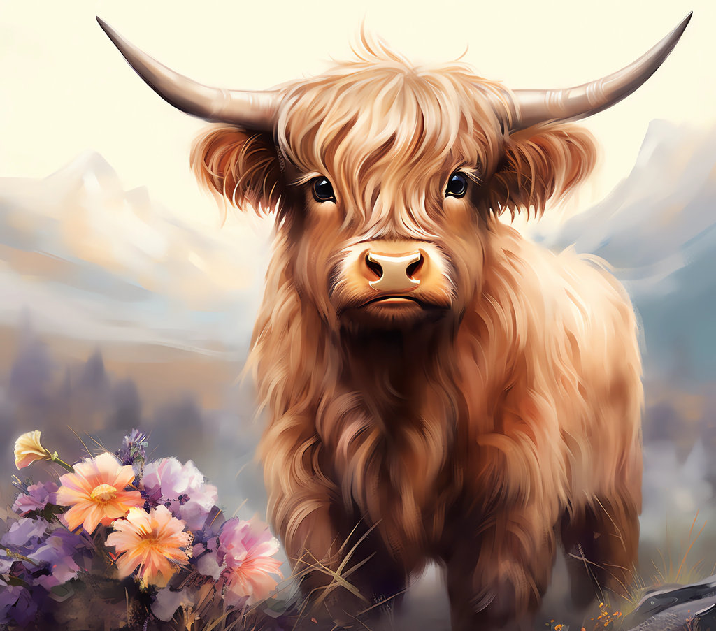 Highland Cow Tumbler - Majestic