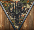 Patriotic Deer Hunting Camo Tumbler