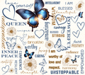 I AM Blessed Blue Morpho Affirmations Tumbler