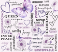 I AM Blessed Purple Affirmations Tumbler