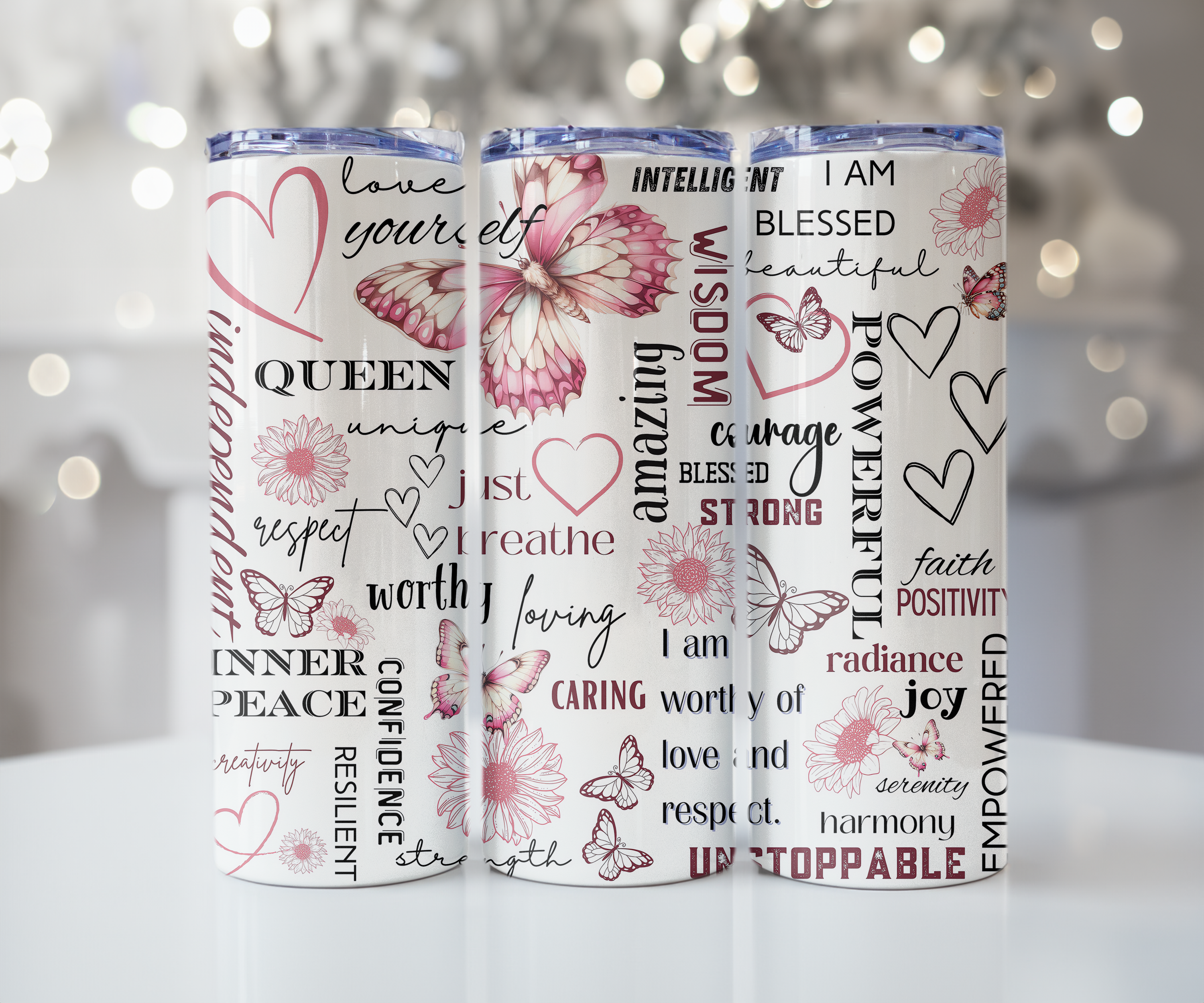 I AM Blessed Affirmations Tumbler