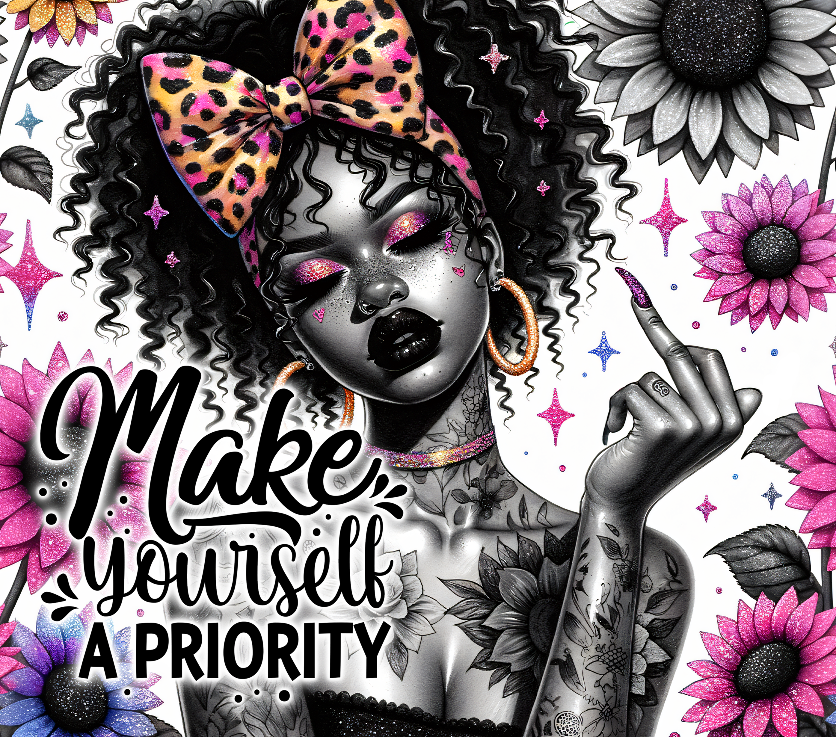 Make Yourself A Priority - Black Woman Affirmation