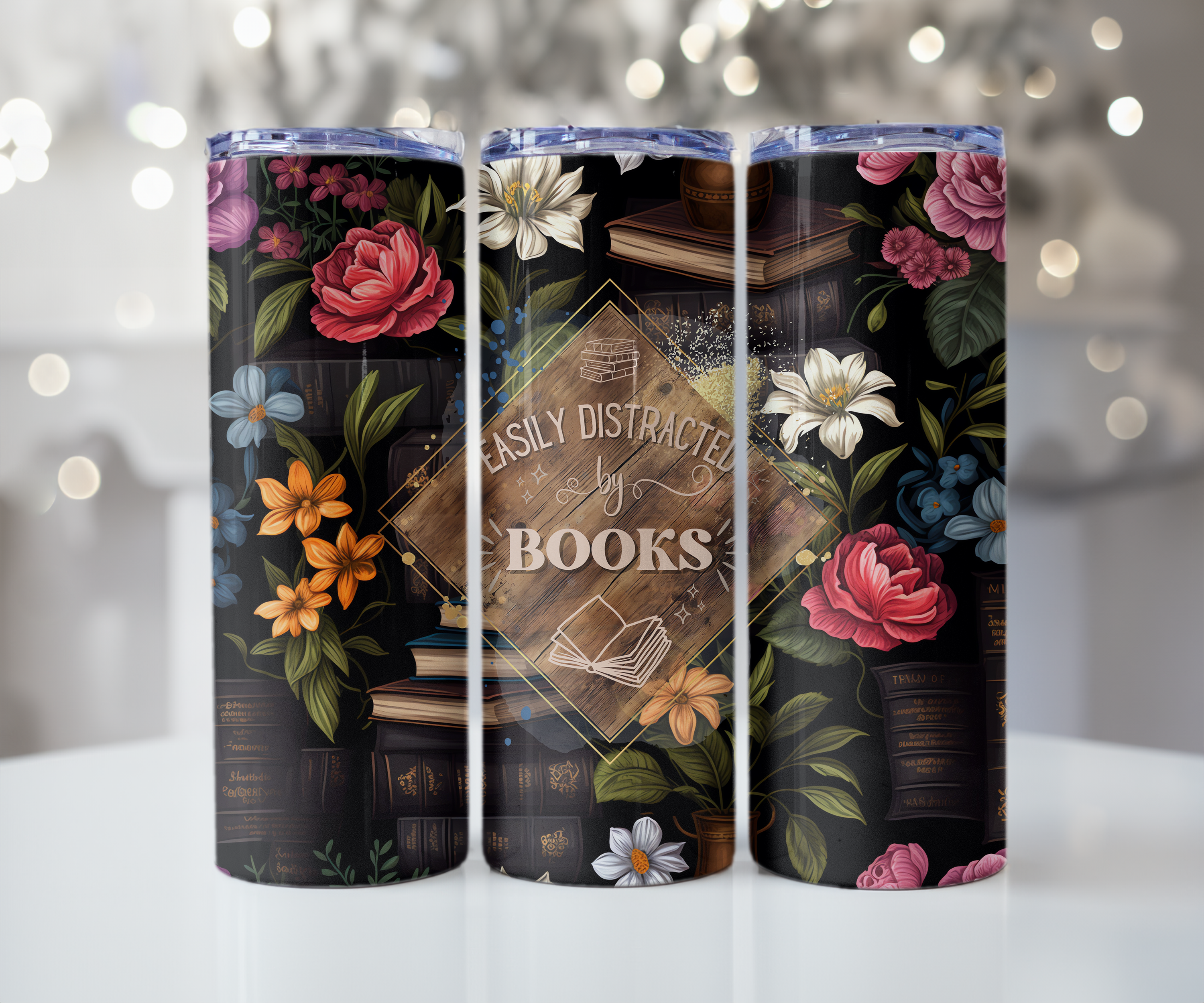 Easily Distracted by Books Tumbler
