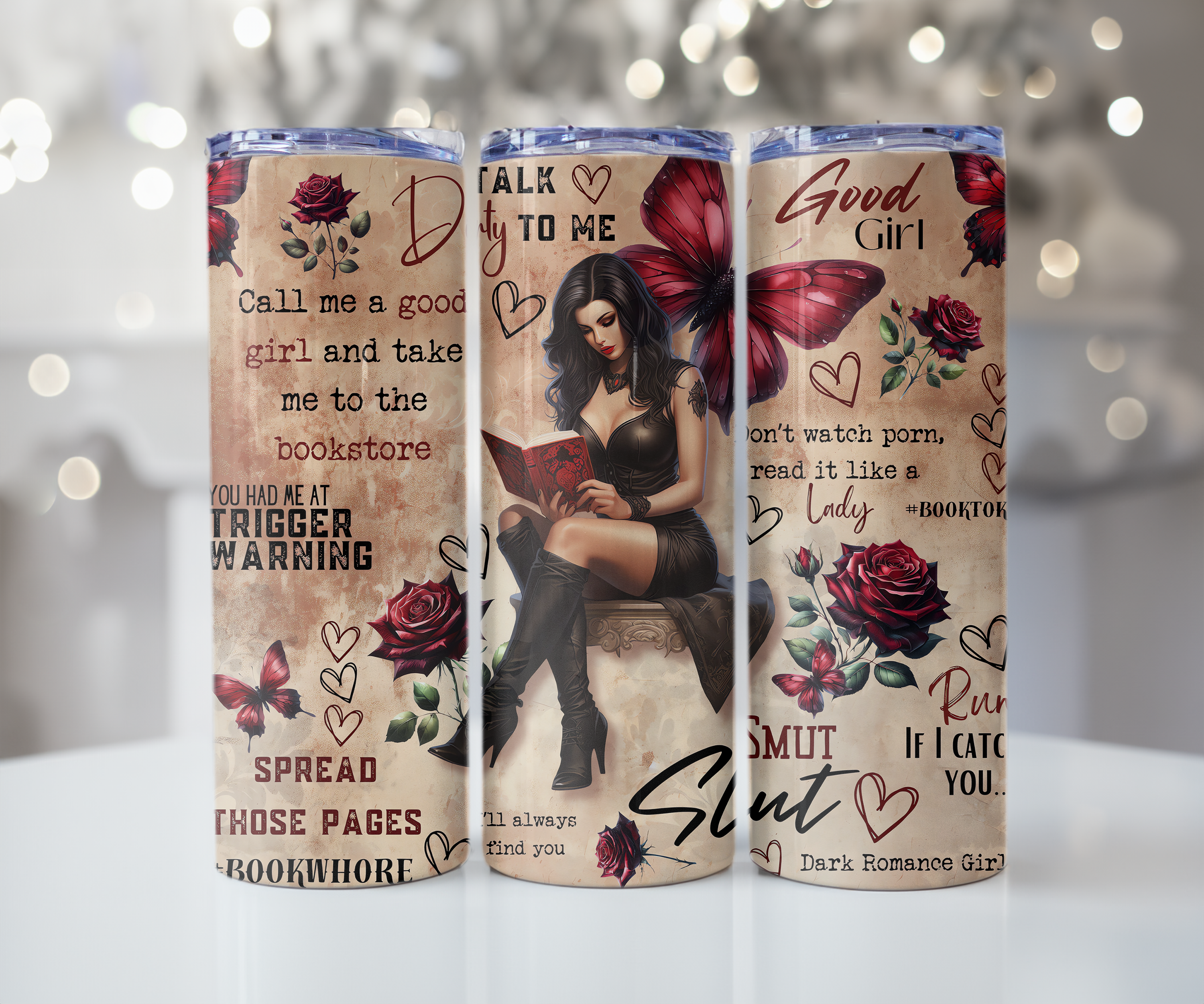Dark Romance Book Lover Tumbler