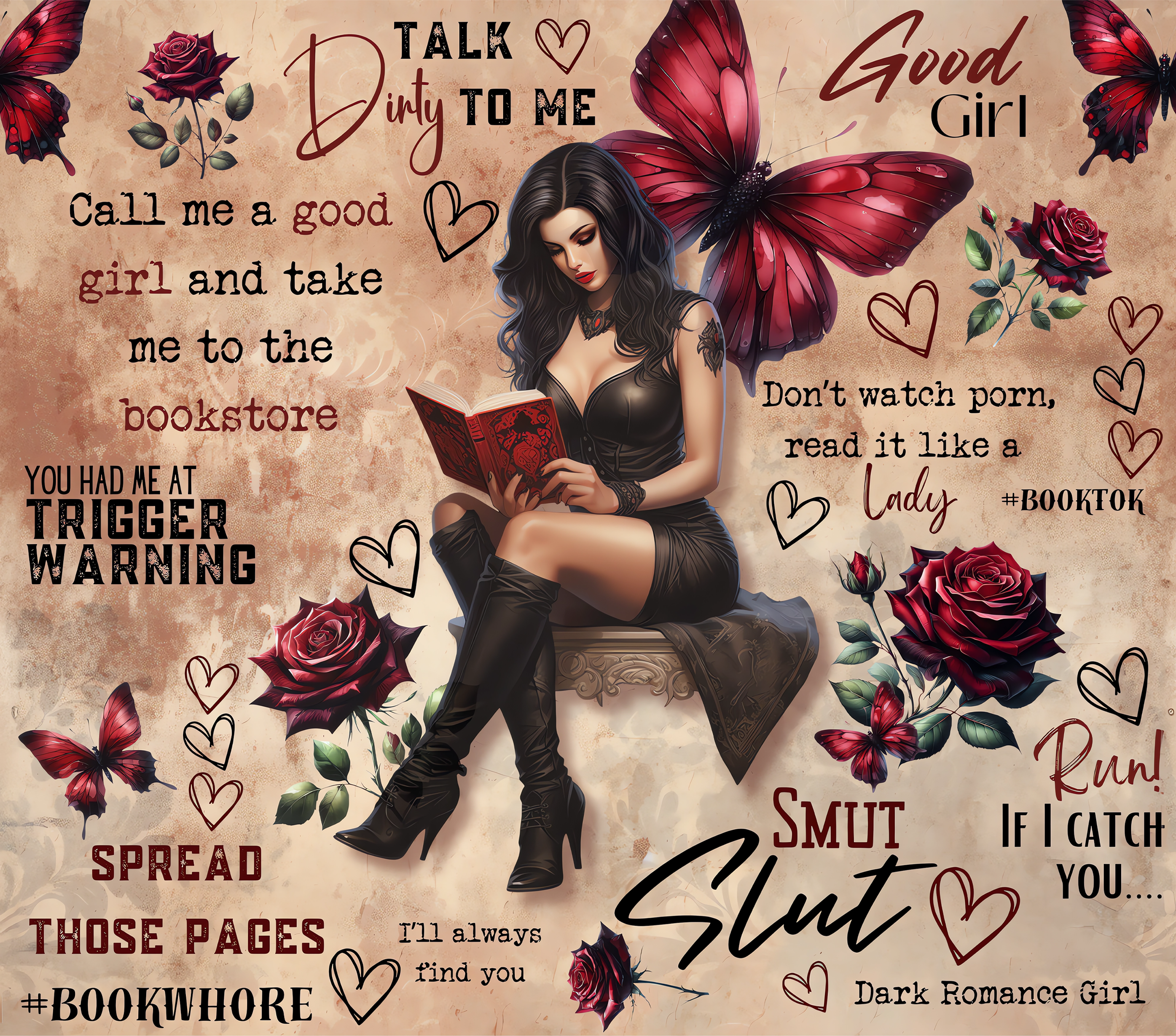 Dark Romance Book Lover Tumbler