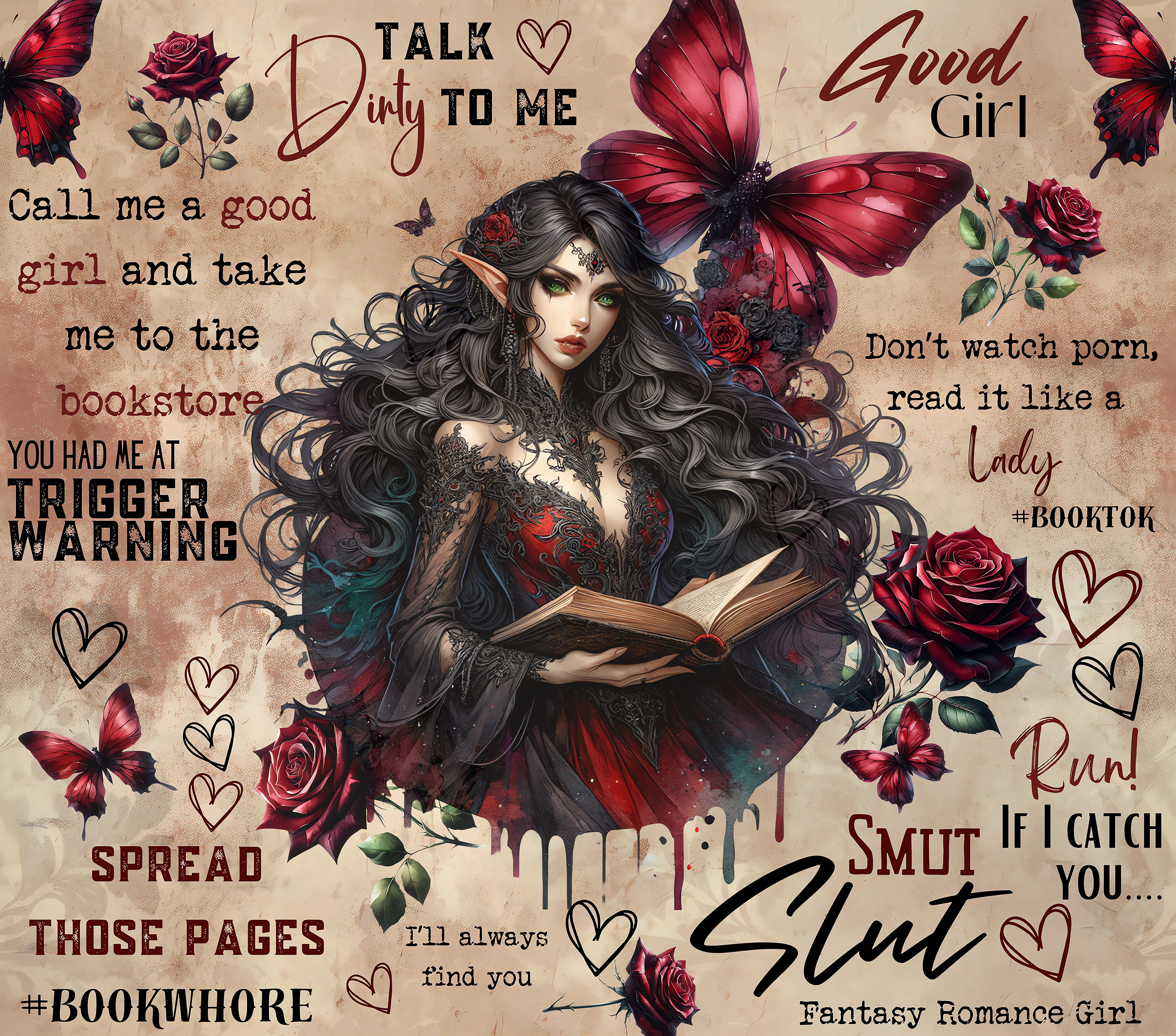 Fantasy Romance BookTok Tumbler
