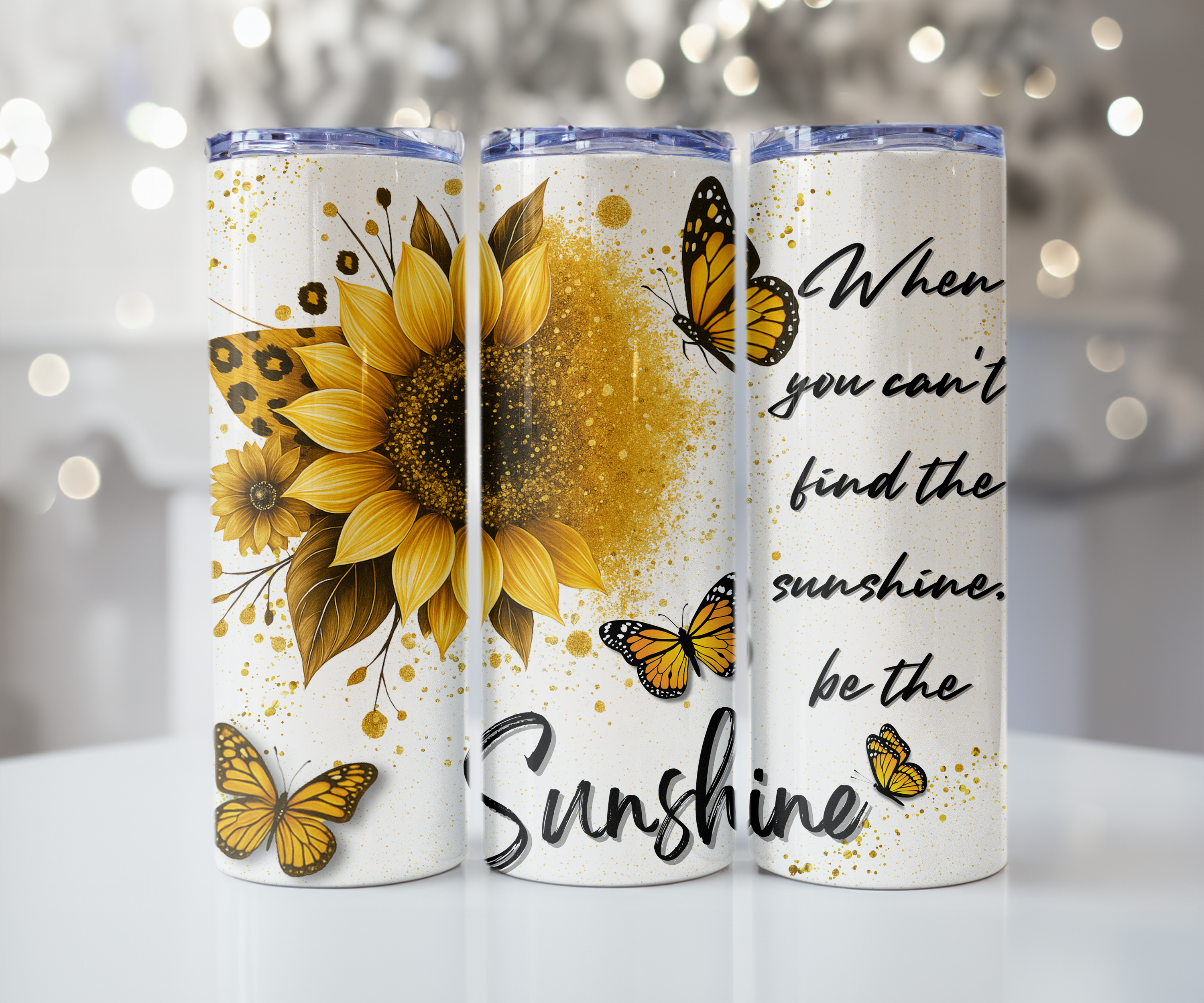 Be the Sunshine Sunflower Tumbler