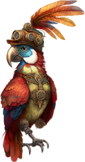 Steampunk Parrot Tumbler